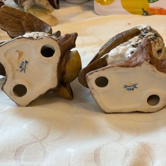 Set of 2 vintage Japan owl figurines - Picture 6 of 6